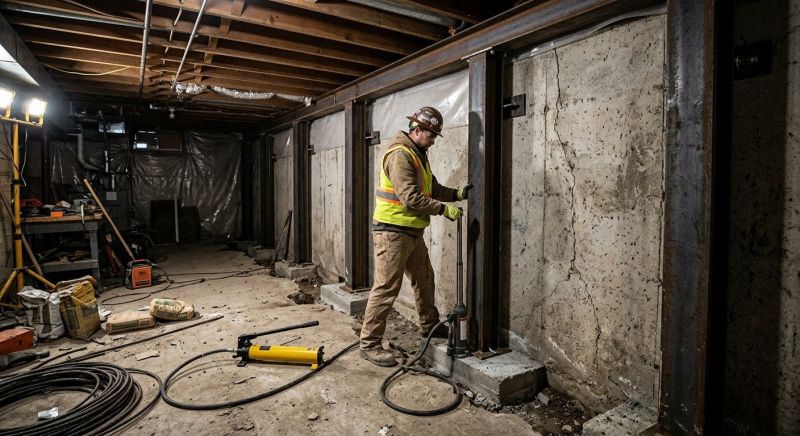 Basement Stabilization in Tipton County, TN