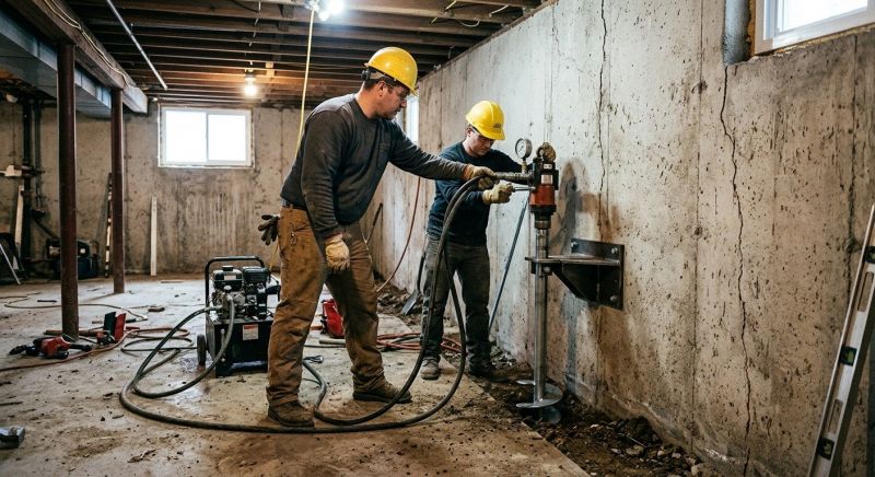Basement Stabilization in Tipton County, TN