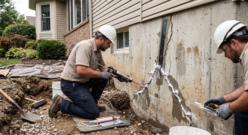 Cracked Foundation Repair in Covington, TN
