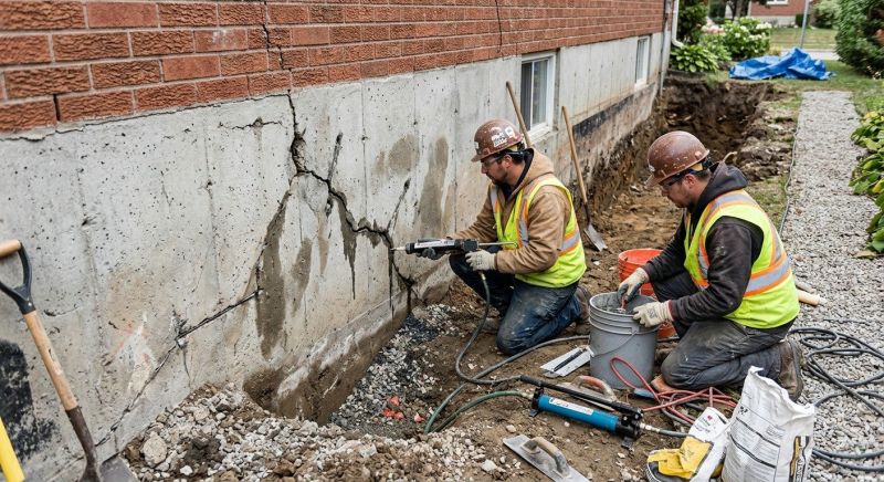 Cracked Foundation Repair in Mason, TN