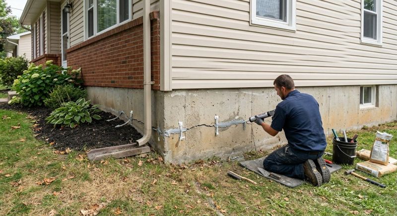 Cracked Foundation Repair in Millington, TN