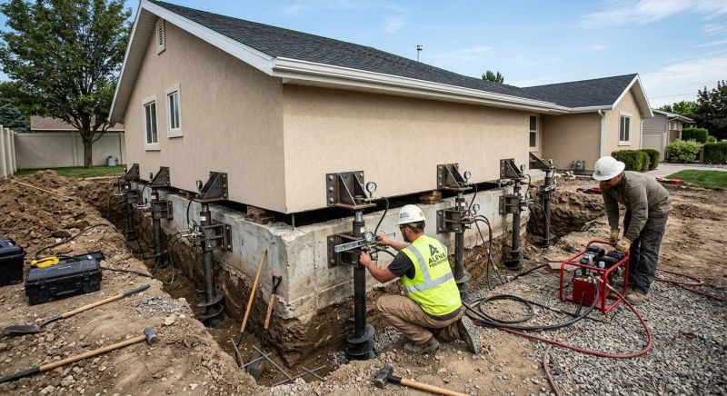 Foundation Pier Leveling in Tipton County, TN