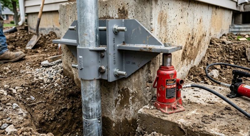 Foundation Pier Leveling in Tipton County, TN
