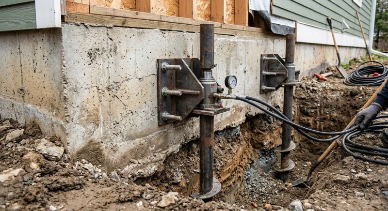 Foundation Pier Leveling in Tipton County, TN