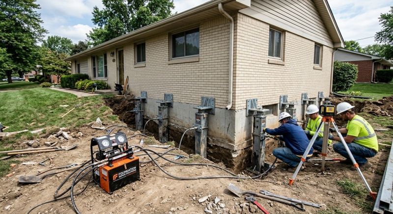 Foundation Pier Leveling in Tipton County, TN