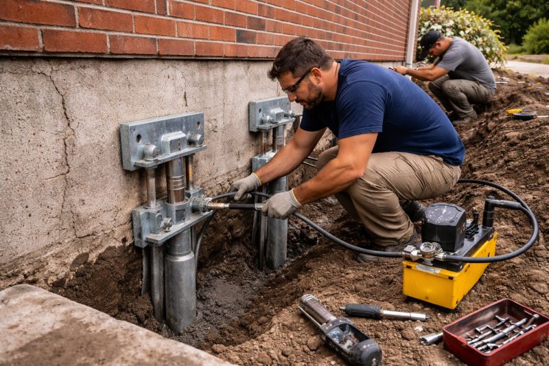 Foundation Pier Repair in Tipton County, TN