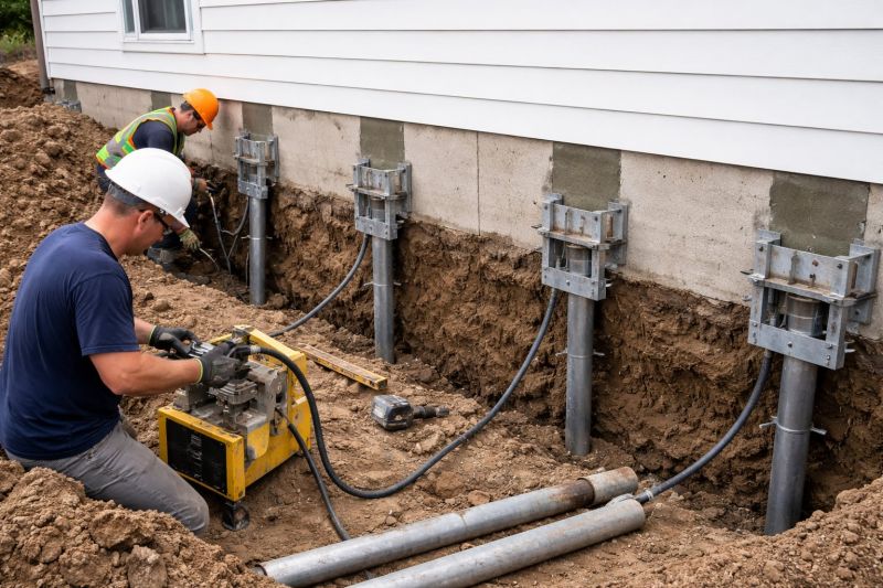 Helical Piers Installation in Tipton County, TN