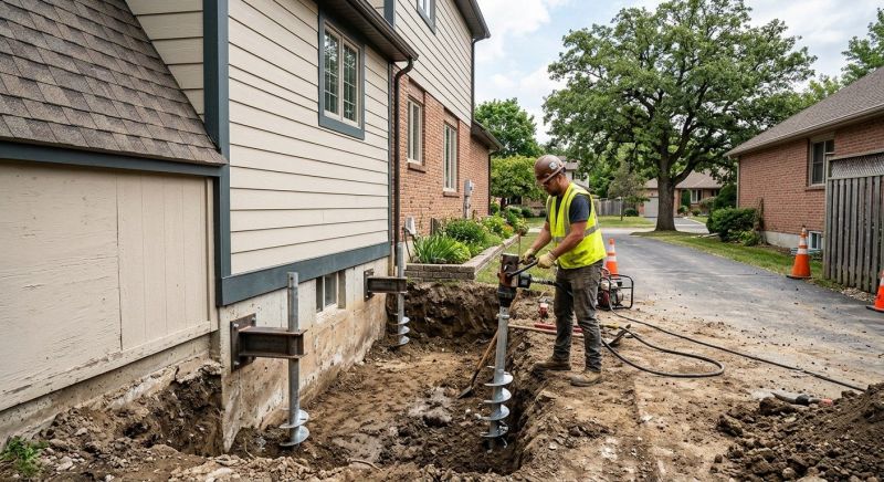 Helical Piers Installation in Tipton County, TN