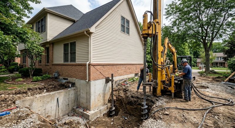 Helical Piers Installation in Tipton County, TN