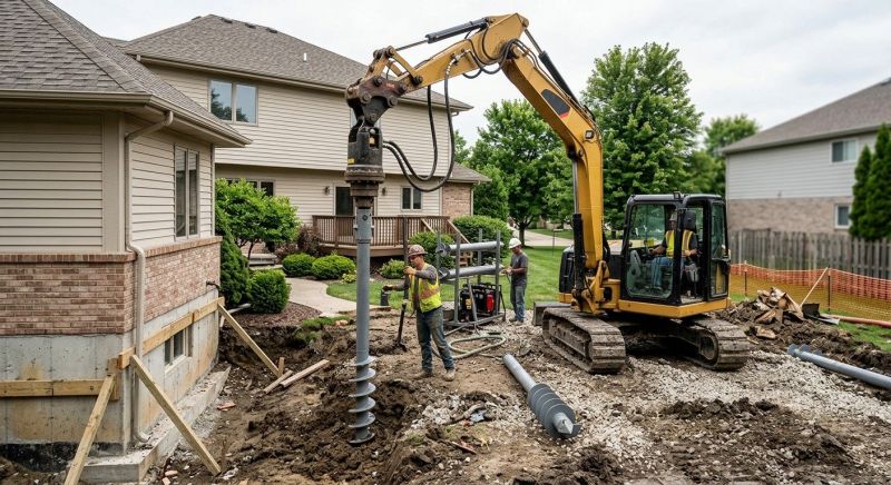 Helical Pile Installation in Tipton County, TN