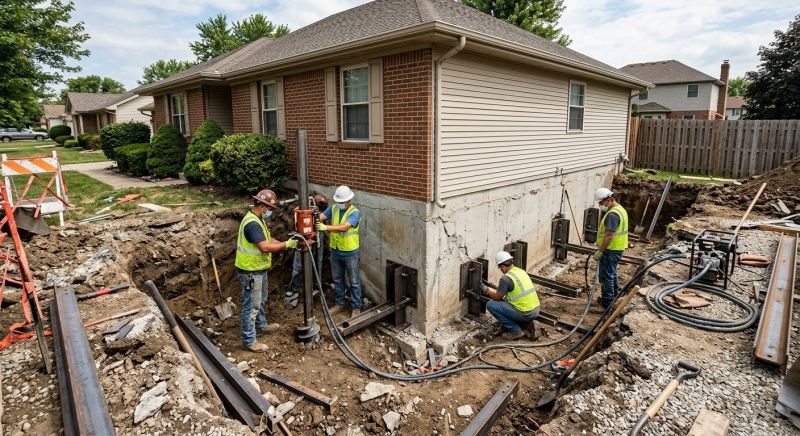 House Foundation Repair in Mason, TN