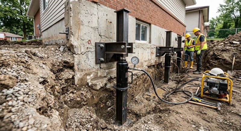 Sinking Foundation Lifting in Tipton County, TN