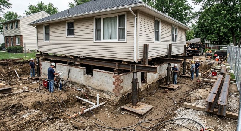 Sinking Foundation Lifting in Tipton County, TN