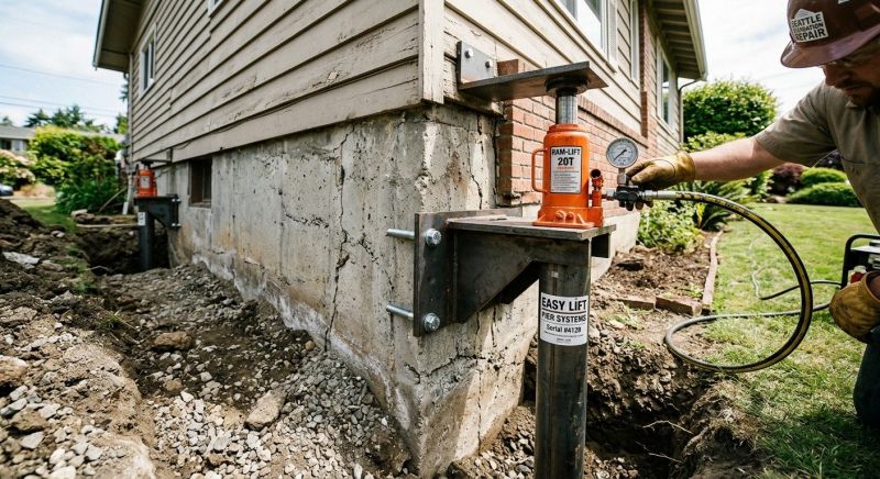 Sinking Foundation Lifting in Tipton County, TN