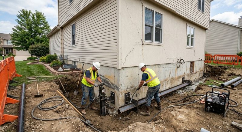 Sinking Foundation Repair in Atoka, TN