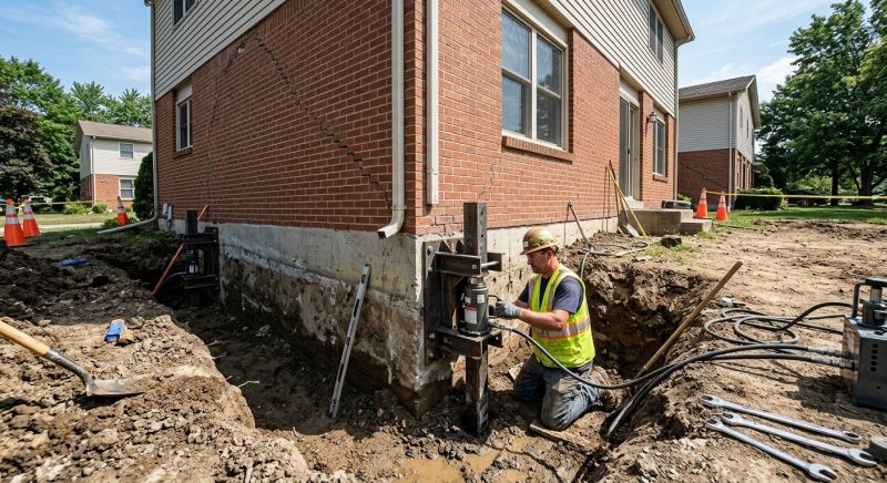 Sinking Foundation Repair in Tipton County, TN