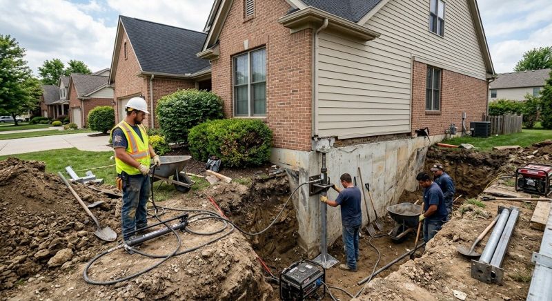 Sinking Foundation Repair in Mason, TN