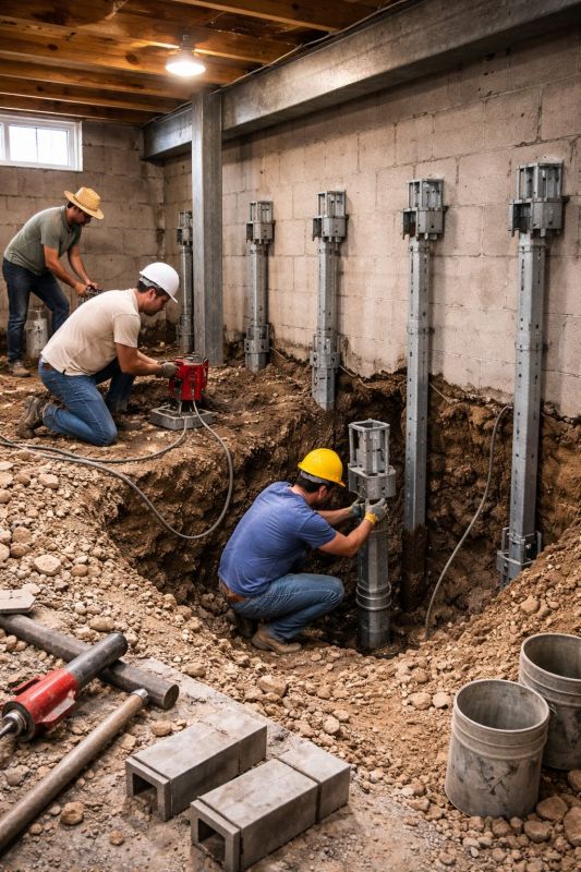 Structural Underpinning in Tipton County, TN