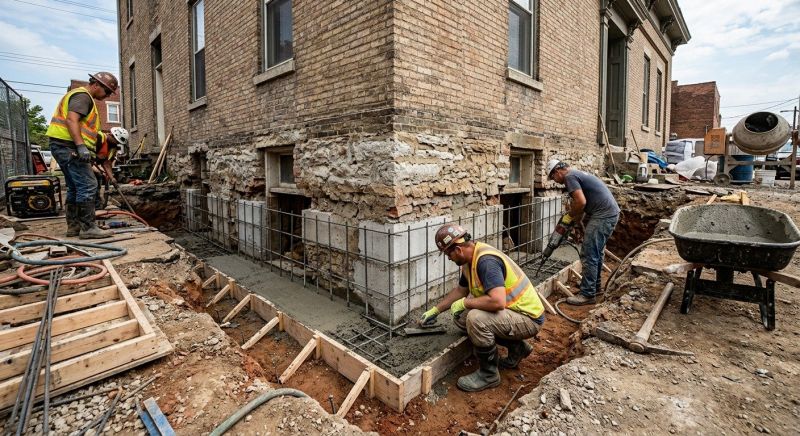 Structural Underpinning in Tipton County, TN